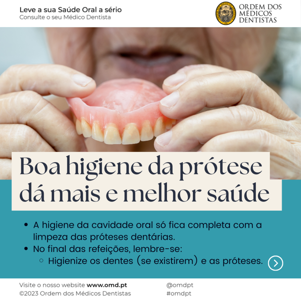 Higiene oral em prótese dentária removível - Ordem dos Médicos Dentistas