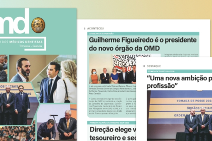 Revista OMD: tomada de posse dos órgãos sociais é o tema de capa da edição 60